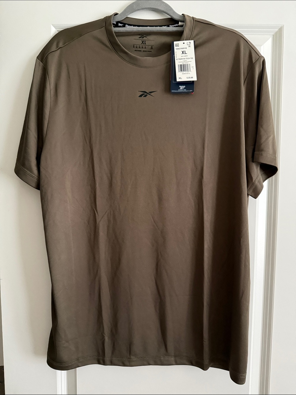 Reebok Men’s Short Sleeve Crew Tee - Olive Brown